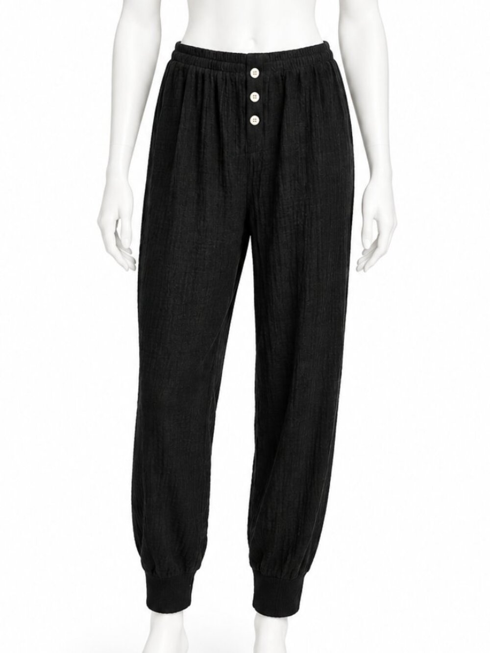 OLD NAVY ONLY - Relaxed Textured Pants Joggers High Waisted
